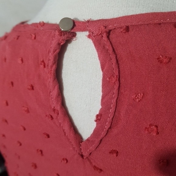 Solitaire Embroidered Swiss Dot Long Sleeved Blouse With Ruffle Hem - Picture 9 of 11